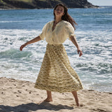 DÔEN - MARCIE SKIRT -- CITRON ROSIER FLORAL