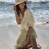 DÔEN - MARCIE SKIRT -- CITRON ROSIER FLORAL