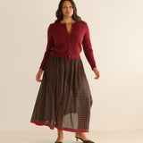 DÔEN - MARICETTE SKIRT -- NOIR MONTMARTRE FOULARD