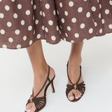 Loeffler Randall - Mareka Brown Suede Heeled Sandal