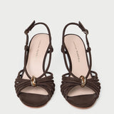 Loeffler Randall - Mareka Brown Suede Heeled Sandal