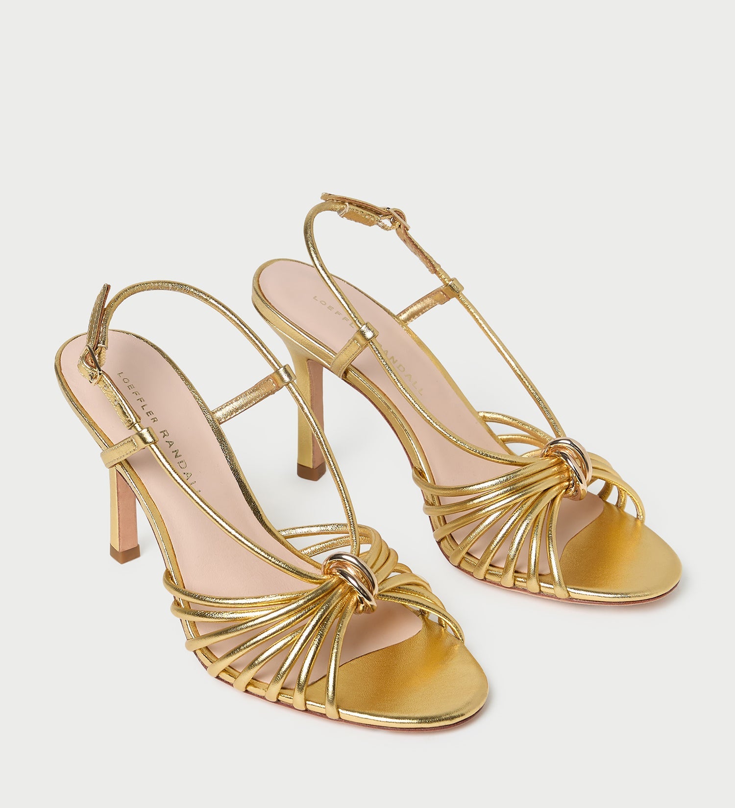 Loeffler Randall - Mareka Gold Leather Heeled Sandal