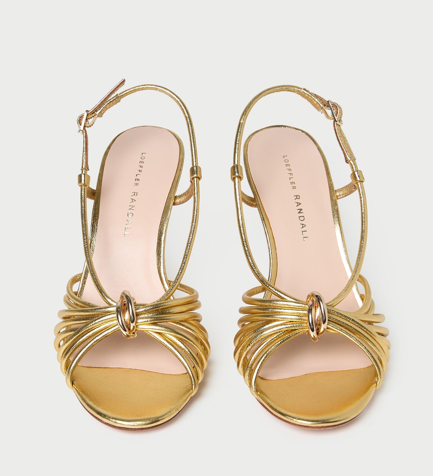 Loeffler Randall - Mareka Gold Leather Heeled Sandal