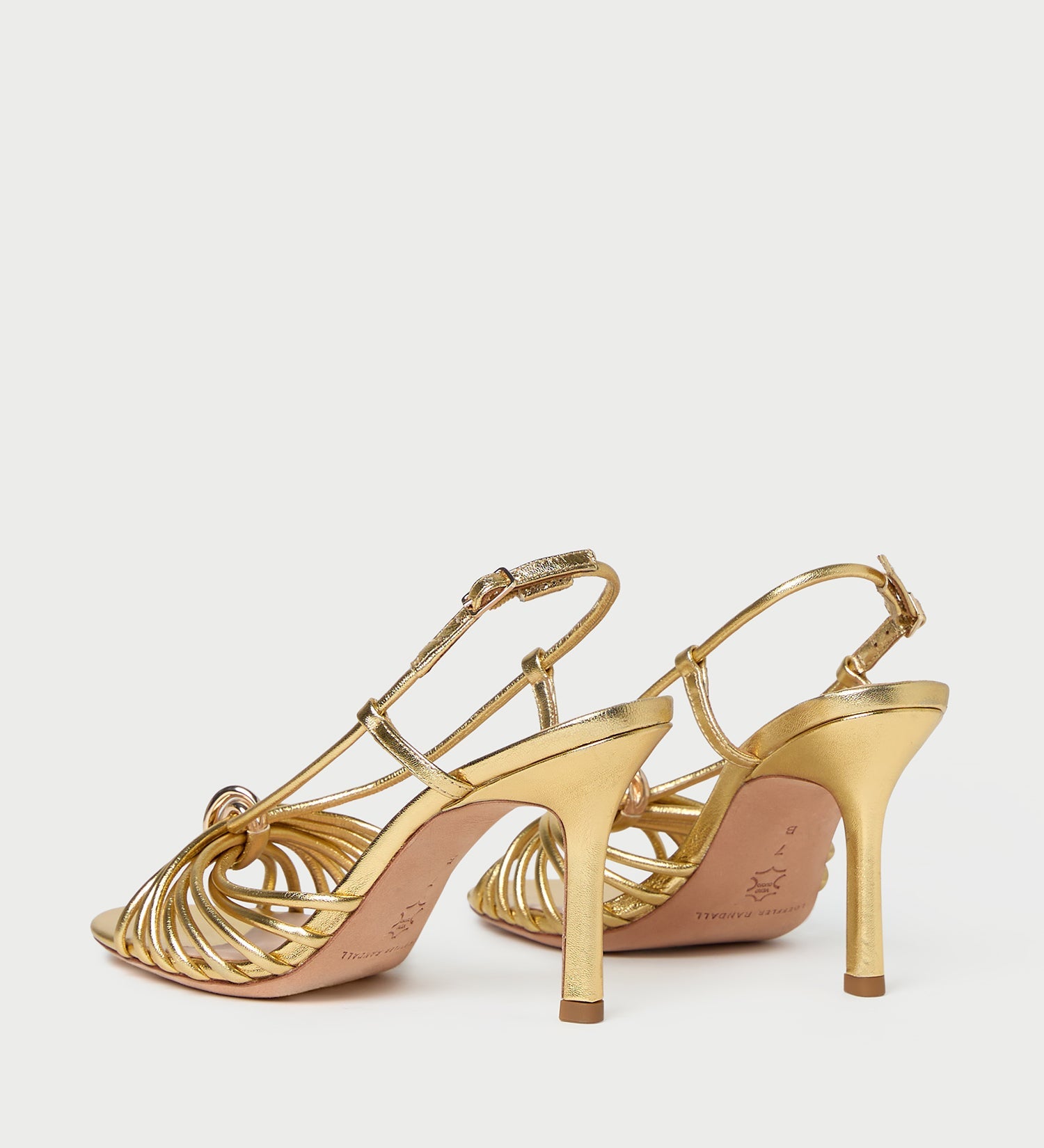 Loeffler Randall - Mareka Gold Leather Heeled Sandal
