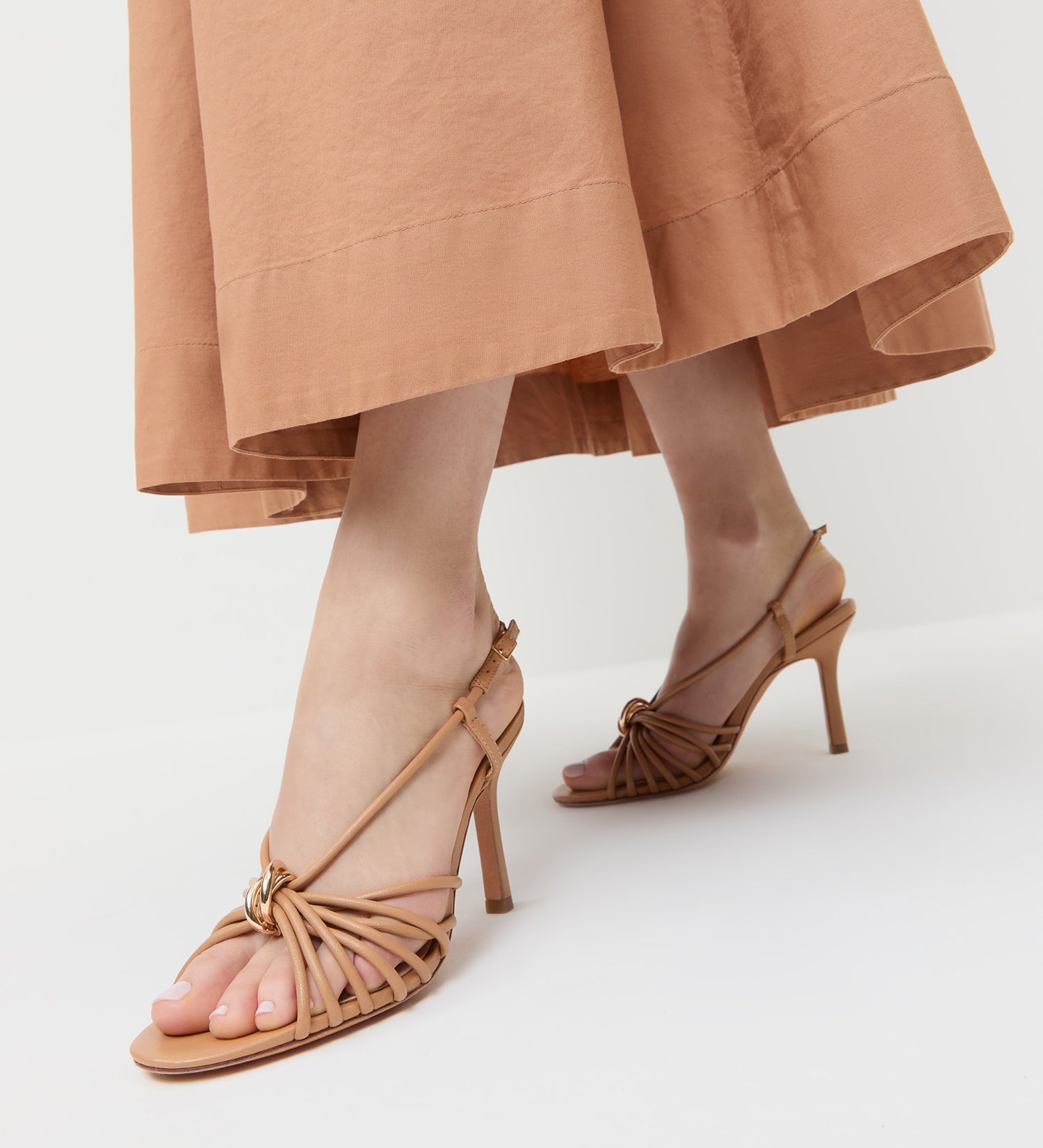 Loeffler Randall - Mareka Dune Leather Heeled Sandal