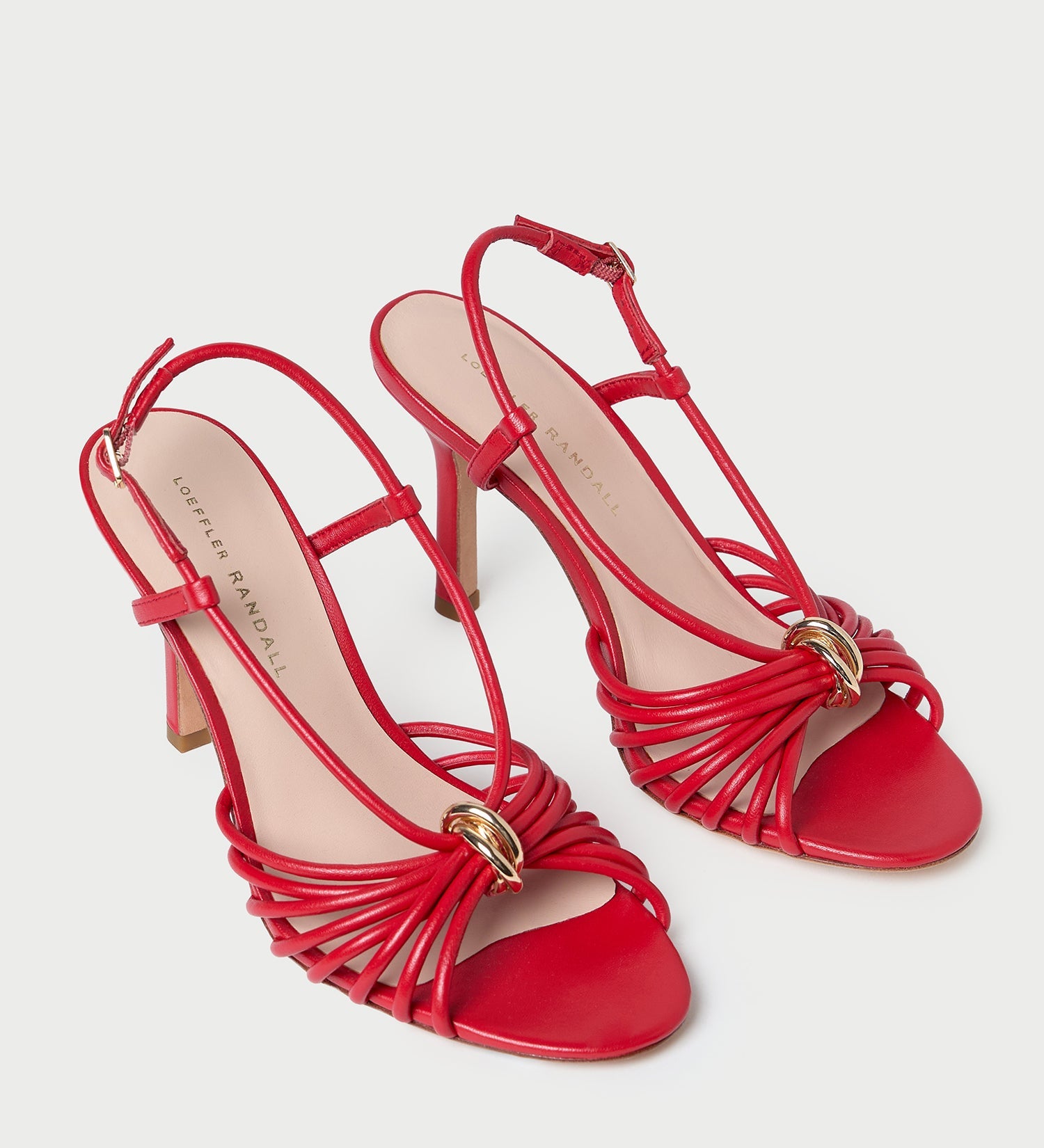 Loeffler Randall - Mareka Red Leather Heeled Sandal