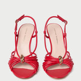 Loeffler Randall - Mareka Red Leather Heeled Sandal