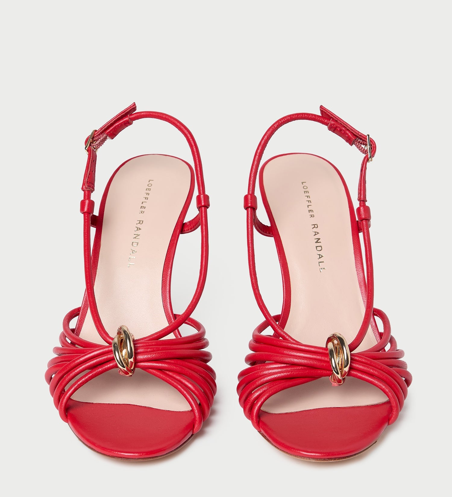 Loeffler Randall - Mareka Red Leather Heeled Sandal