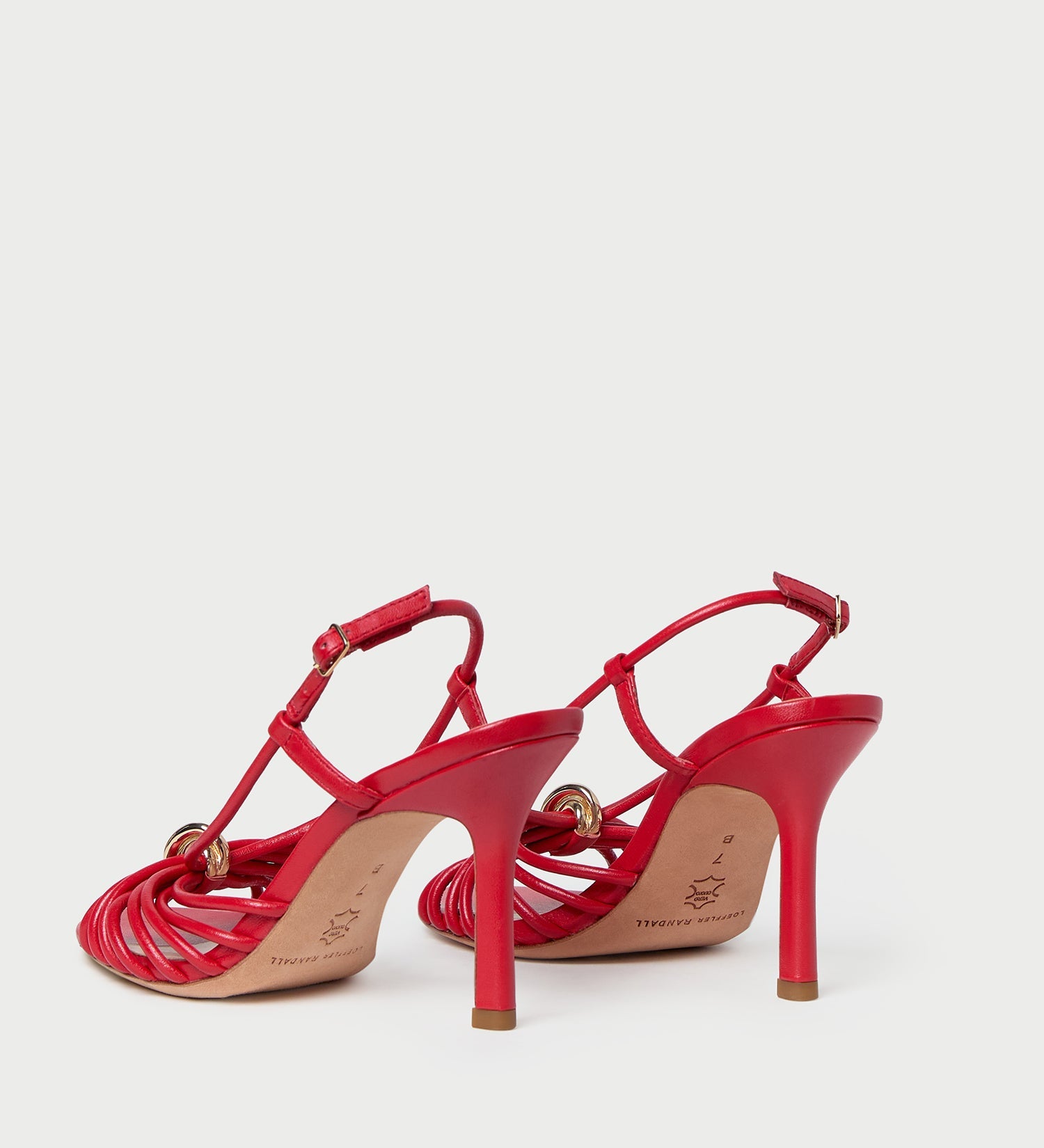 Loeffler Randall - Mareka Red Leather Heeled Sandal
