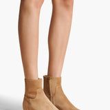 Khaite - Marfa Ankle Boot in Camel Suede