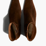 Khaite - Marfa Ankle Boot in Coffee Suede