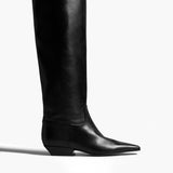 Khaite - Marfa Knee - High Boot in Black Leather