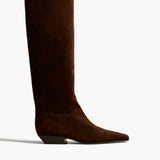 Khaite - Marfa Knee - High Boot in Coffee Suede