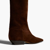 Khaite - Marfa Knee - High Boot in Coffee Suede