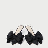 Loeffler Randall - Margot Black Moiré Bow Mule
