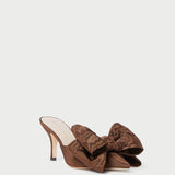 Loeffler Randall - Margot Chocolate Moiré Bow Mule
