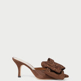 Loeffler Randall - Margot Chocolate Moiré Bow Mule