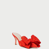 Loeffler Randall - Margot Red Moiré Bow Mule