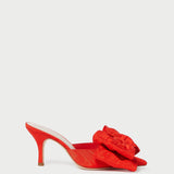 Loeffler Randall - Margot Red Moiré Bow Mule