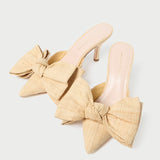 Loeffler Randall - Margot Natural Raffia Bow Mule