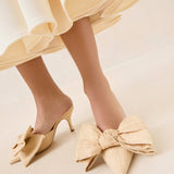 Loeffler Randall - Margot Natural Raffia Bow Mule