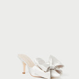 Loeffler Randall - Margot Cream Satin Bow Mule