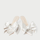 Loeffler Randall - Margot Cream Satin Bow Mule