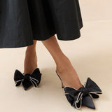 Loeffler Randall - Margot Black/Crystal Bow Mule
