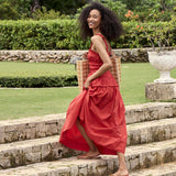 DÔEN - MARIANNE DRESS -- SCARLET