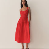 DÔEN - MARIANNE DRESS -- CARMINE