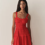 DÔEN - MARIANNE DRESS -- CARMINE