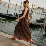 DÔEN - MARICETTE SKIRT -- NOIR MONTMARTRE FOULARD