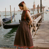 DÔEN - MARICETTE SKIRT -- NOIR MONTMARTRE FOULARD