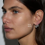 Dorsey - MARIE OVAL - CUT EARRINGS IN MOISSANITE, STERLING SILVER