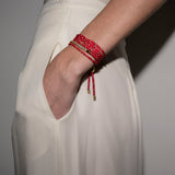 Dorsey - JAMES BEZEL ROUGE PARACORD BRACELET, SILVER