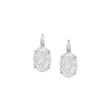 Dorsey - MARIE OVAL - CUT EARRINGS IN MOISSANITE, STERLING SILVER