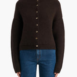 Khaite - Marjorie Cardigan in Bark
