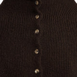 Khaite - Marjorie Cardigan in Bark