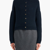 Khaite - Marjorie Cardigan in Deep Navy