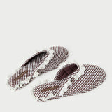 Loeffler Randall - Marky Brown/White Gingham Slipper