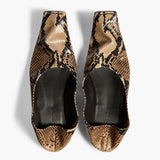 Khaite - Marlene Ballerina in Python - Embossed Taupe