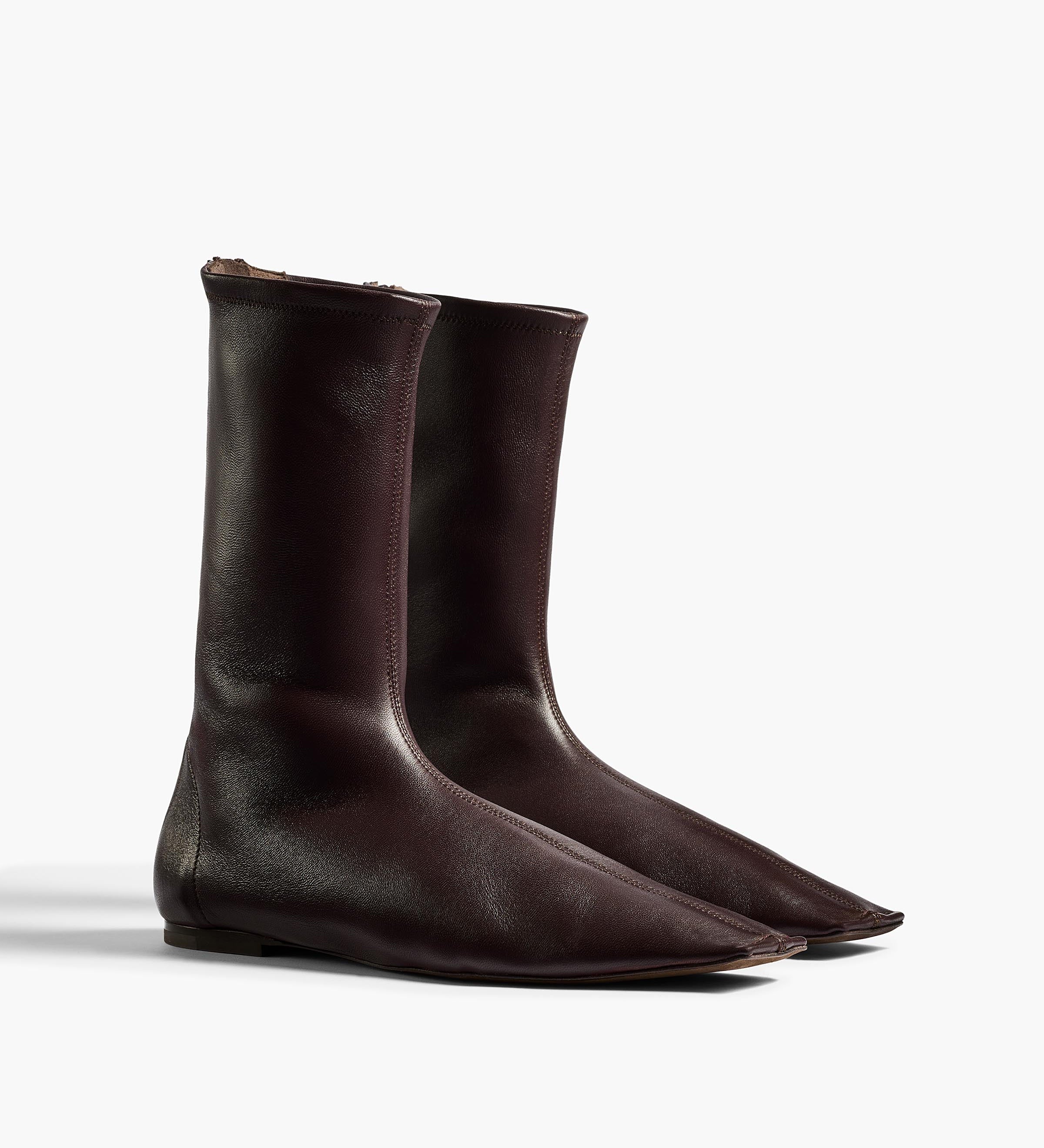 Khaite - Marlene Boot in Rouge Noir