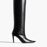 Khaite - Marlene Knee - High Boot in Black Leather