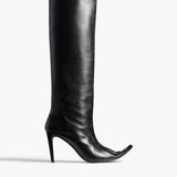 Khaite - Marlene Knee - High Boot in Black Leather