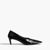 Khaite - Marlene Pump in Black Glazed Leather