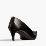 Khaite - Marlene Pump in Black Glazed Leather