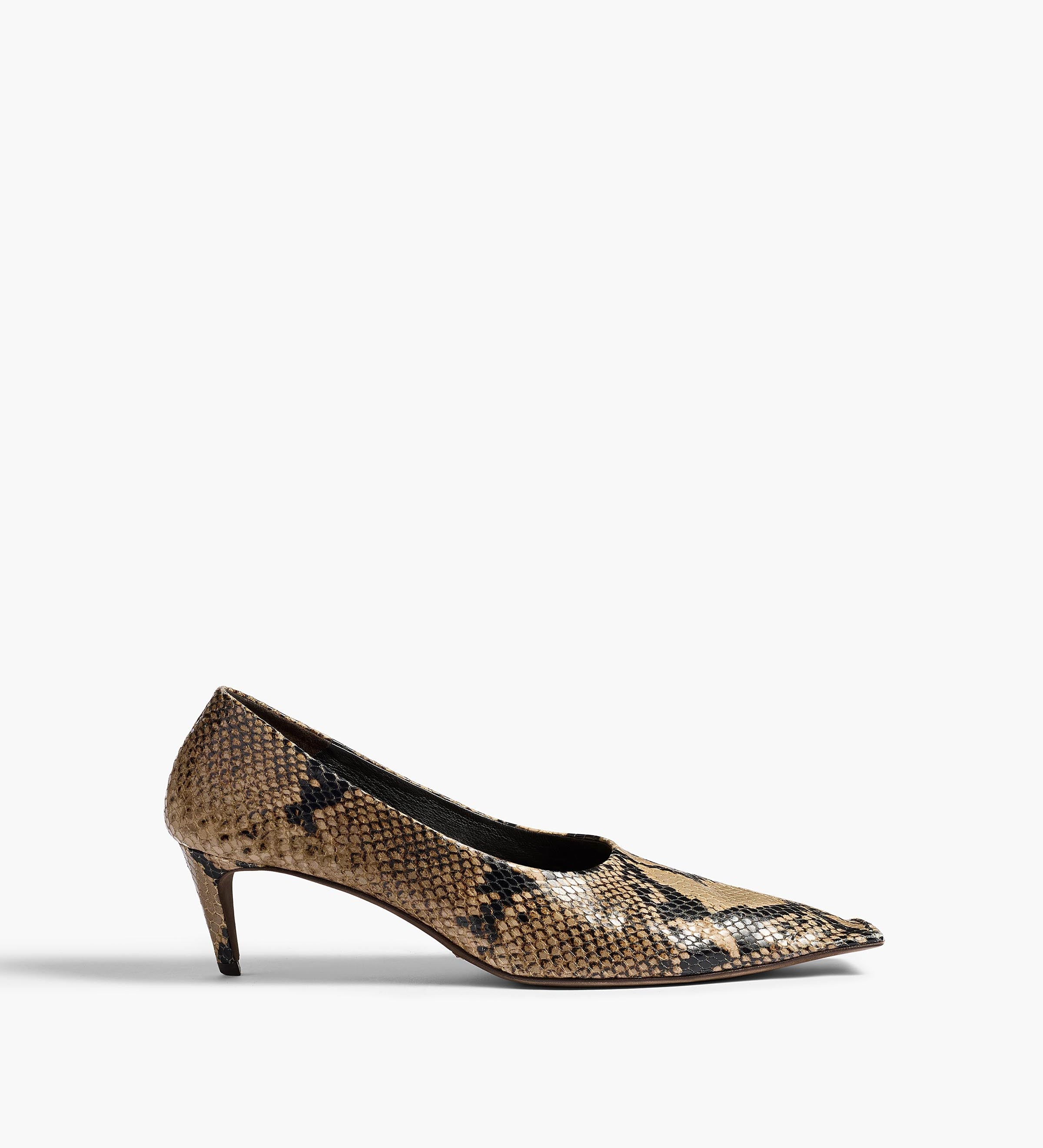 Khaite - Marlene Pump in Python - Embossed Taupe