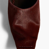 Khaite - Marlene Pump in Red Mahogany Haircalf