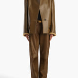 Khaite - Marlot Coat in Dark Olive