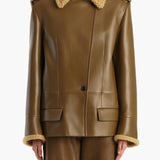 Khaite - Marlot Coat in Dark Olive